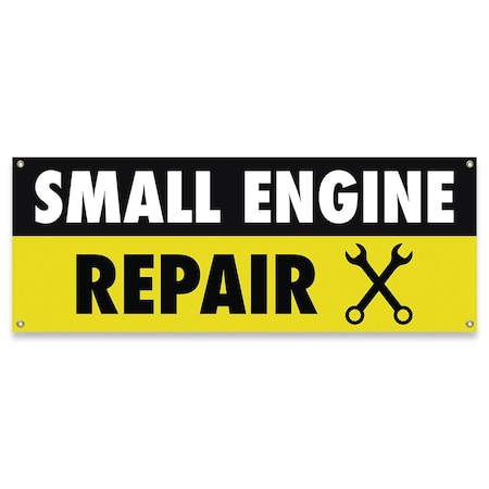 Signmission Small Engine Repair Banner Concession Stand Food Truck Single Sided B-30155